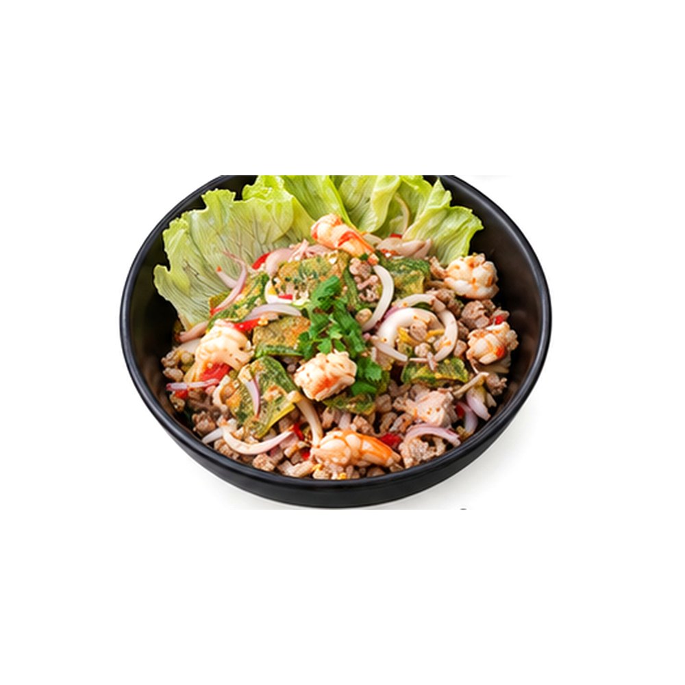 Spicy Acacia Omelette Salad ยำชะอมไข่ทอด