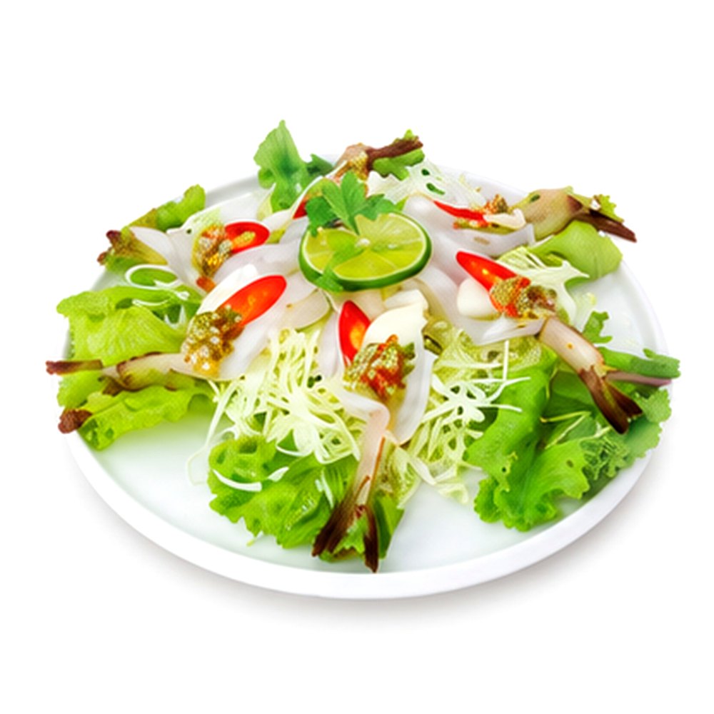 Fresh Raw Shrimps with Sour and Spicy Dressing กุ้งแช่น้ำปลา