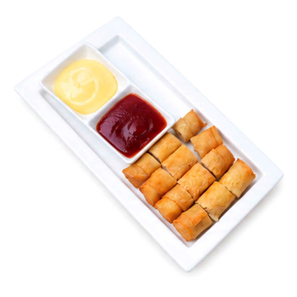 Deep-Fried Ham & Cheese Spring Roll เปาะเปี๊ยะแฮมชีส
