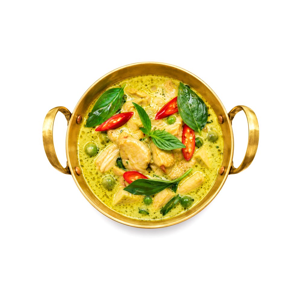 Chicken Green Curry with Rice ข้าว+แกงเขียวหวานไก่