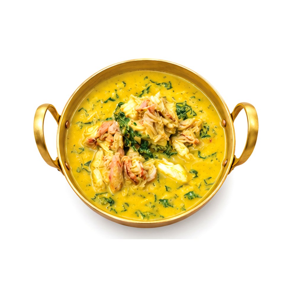 Crab in Spicy Curry with Wild Betel Leaves แกงคั่วปูใบชะพลู