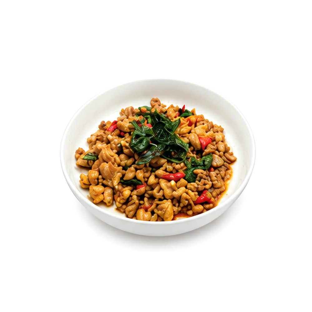 Stir-Fried pork with Basil&chili กะเพราหมู
