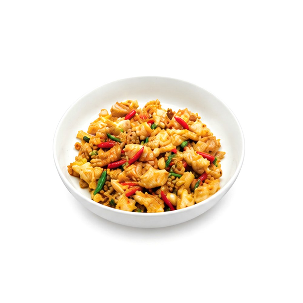 Signature Stir-Fried shrimp with chili and garlic กุ้งคั่วพริก
