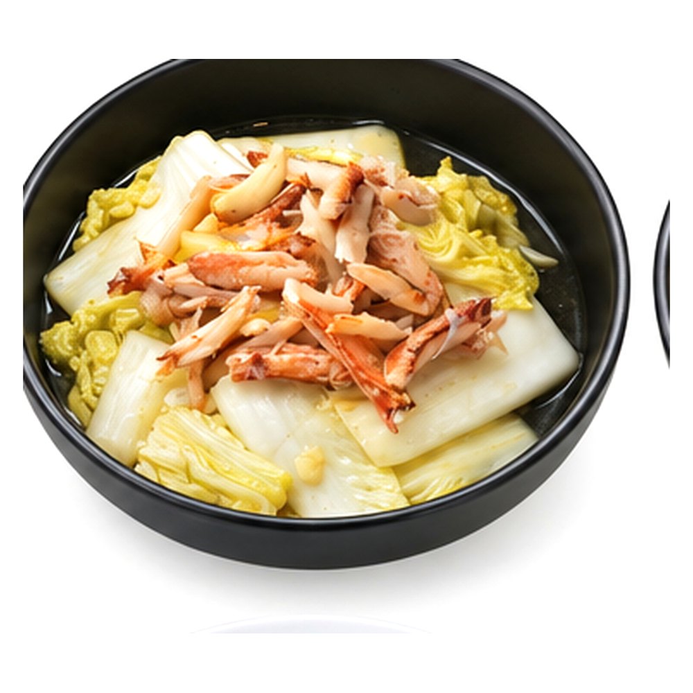 Stir-Fried Chinese Cabbage with Crab Meat ผัดผักกาดขาวเนื้อปู