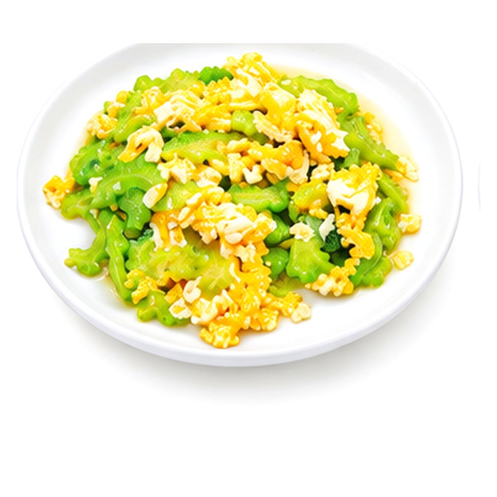 Stir-Fried Bitter Gourd with Egg มะระผัดไข่