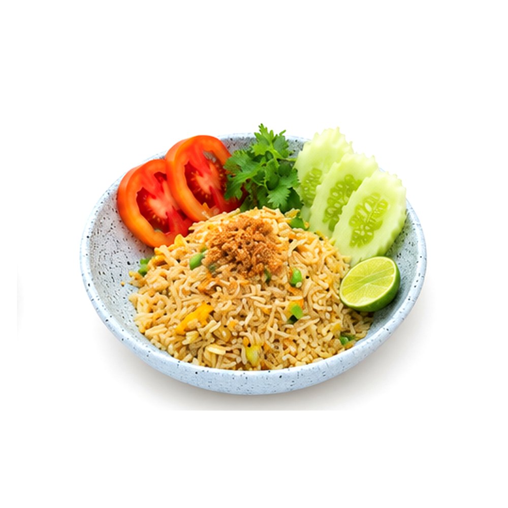 Fried Rice with Chinese Broccoli and Salted Fish ข้าวผัดคะน้าปลาเค็ม