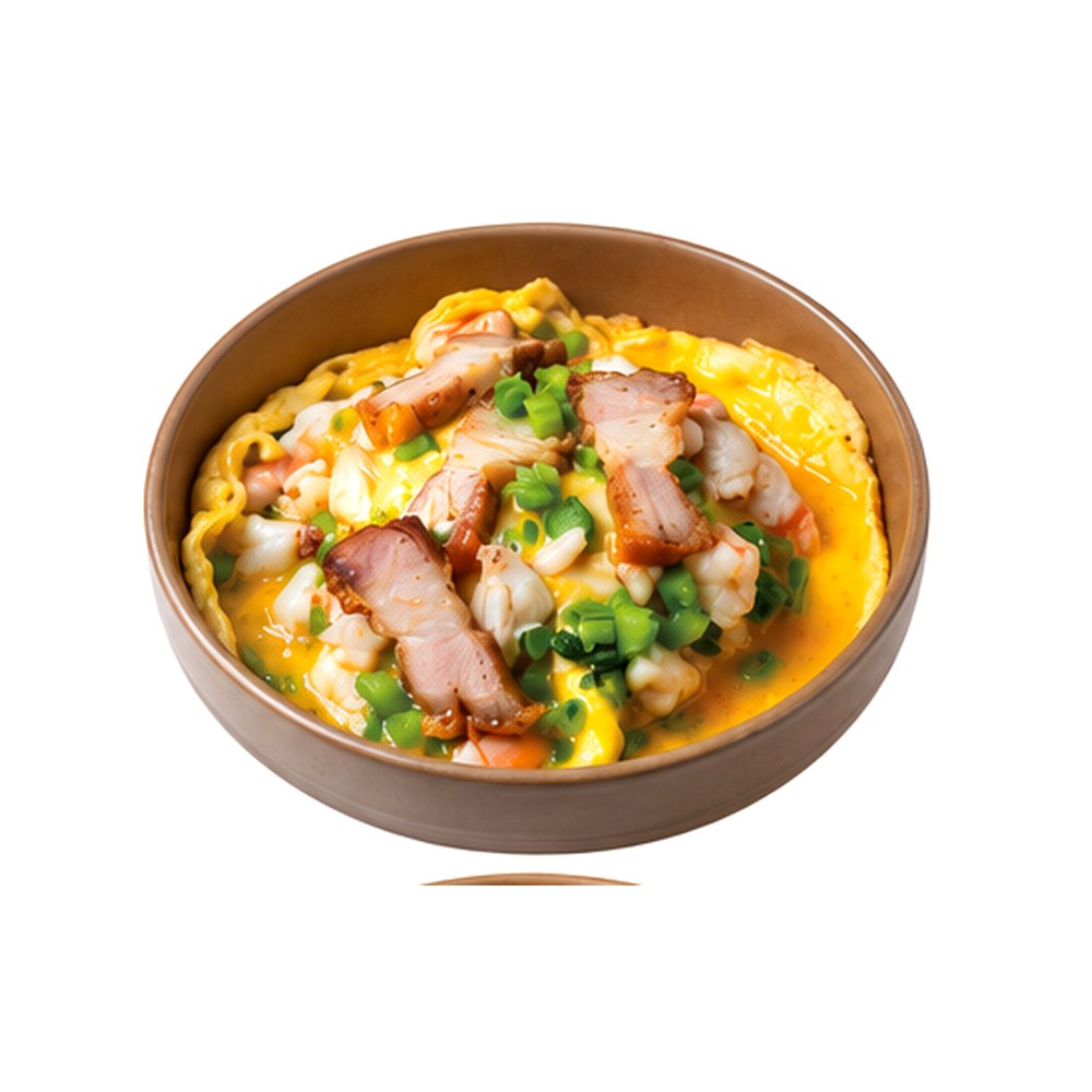 Omelette Rice with Shrimp & XO Sauce by Chef Enoch Teo from The Next Iron Chef Season 2 ข้าวไข่ข้นกุ้งซอสเอ็กซ์โอ